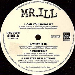 Mr. ILL Rebirth USED VINYL 12INCH 33 S RPM