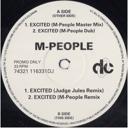 M People Excited USED VINYL 12INCH 33 S RPM PROMO