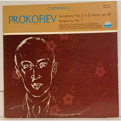 Sergei Prokofiev Symphony No. 2 In D Minor, Op. 40 / Symphony No. 7 Vinyl LP USED