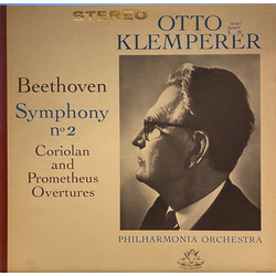 Ludwig van Beethoven / Otto Klemperer / Philharmonia Orchestra Symphony No 2. Coriolan And Prometheus Overtures. Vinyl LP USED