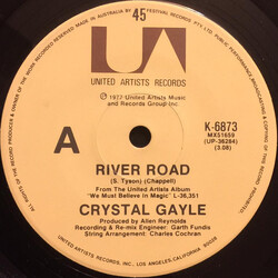 Crystal Gayle River Road USED VINYL 7INCH 45 RPM SINGLE