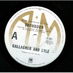 Gallagher & Lyle Showdown USED VINYL 7INCH 45 RPM