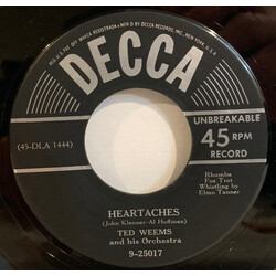 Ted Weems And His Orchestra Heartaches / Oh! Monah USED VINYL 7INCH 45 RPM SINGLE