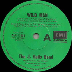 The J. Geils Band Wild Man USED VINYL 7INCH 45 RPM SINGLE