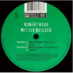Robert Hood Master Builder (Archiv #03) USED VINYL 12INCH 33 S RPM