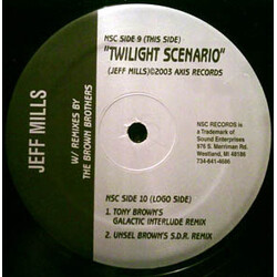 Jeff Mills Twilight Scenario USED VINYL 12INCH 33 S RPM
