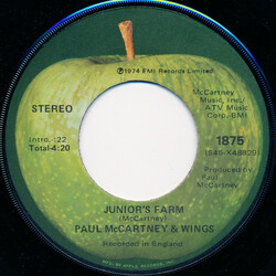 Paul McCartney & Wings Junior's Farm / Sally G USED VINYL 7INCH 45 RPM SINGLE STEREO
