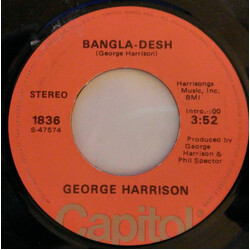 George Harrison Bangla-Desh USED VINYL 7INCH 45 RPM SINGLE REISSUE STEREO