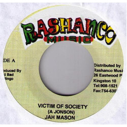 Jah Mason Victim Of Society USED VINYL 7INCH 45 RPM