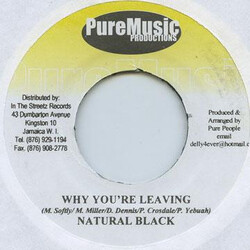 Natural Black / Chrisinti Why You´re Leaving / Inspire Me USED VINYL 7INCH 45 RPM