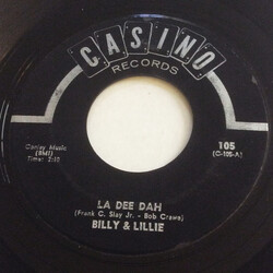 Billy & Lillie La Dee Dah / Lucky Ladybug USED VINYL 7INCH 45 RPM SINGLE REISSUE