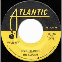 The Clovers Devil Or Angel / Hey, Doll Baby USED VINYL 7INCH 45 RPM REISSUE