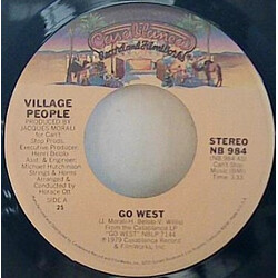 Village People Go West USED VINYL 7INCH 45 RPM SINGLE STYRENE STEREO