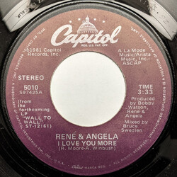René & Angela I Love You More USED VINYL 7INCH 45 RPM