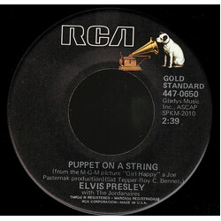 Elvis Presley Puppet On A String USED VINYL 7INCH 45 RPM SINGLE REISSUE