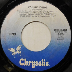Linx You're Lying USED VINYL 7INCH 45 RPM SINGLE STYRENE