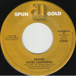 Eagles Hotel California / New Kid In Town USED VINYL 7INCH 45 RPM REISSUE STEREO