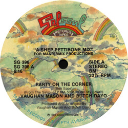 Vaughan Mason / Butch Dayo Party On The Corner USED VINYL 12INCH 33 S RPM SINGLE STEREO