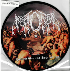 Kratornas Hollow Ground Destruction USED VINYL 7INCH EP LIMITED EDITION PICTURE DISC