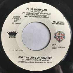 Club Nouveau For The Love Of Frances USED VINYL 7INCH 45 RPM PROMO