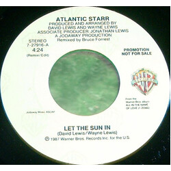 Atlantic Starr Let The Sun In USED VINYL 7INCH 45 RPM SINGLE PROMO STEREO