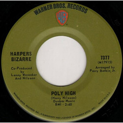 Harpers Bizarre Poly High / Soft Soundin' Music USED VINYL 7INCH 45 RPM