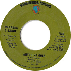 Harpers Bizarre Anything Goes / Virginia City USED VINYL 7INCH 45 RPM SINGLE