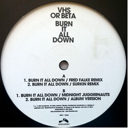 VHS Or Beta Burn It All Down USED VINYL 12INCH