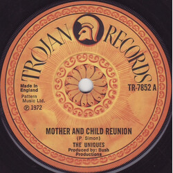 The Uniques Mother And Child Reunion / Corner Hop USED VINYL 7INCH 45 RPM SINGLE