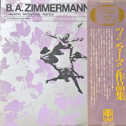 Bernd Alois Zimmermann Concerto + Photoptosis + Tratto II Vinyl LP USED