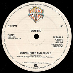 Sunfire (2) Young Free And Single / Shake Your Body USED VINYL 12INCH 45 RPM SINGLE