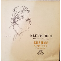 Philharmonia Orchestra / Otto Klemperer Symphony No 2 In D Major / Tragic Overture Vinyl LP USED