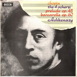 Frédéric Chopin / Vladimir Ashkenazy The 4 Scherzi / Prelude Op.45 / Barcarolle Op.60 Vinyl LP USED