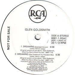 Glen Goldsmith Dreaming USED VINYL 12INCH PROMO