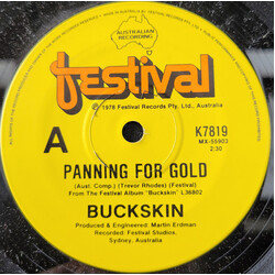 Buckskin (2) Panning For Gold USED VINYL 7INCH 45 RPM SINGLE