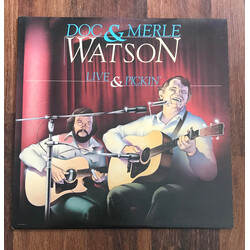 Doc & Merle Watson Live & Pickin' Vinyl LP USED
