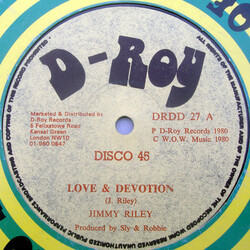 Jimmy Riley Love & Devotion USED VINYL 12INCH 45 RPM