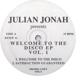 Julian Jonah Welcome To The Disco EP Vol. 1 USED VINYL 12INCH 33 S RPM EP PROMO