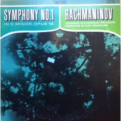 Sergei Vasilyevich Rachmaninoff / Leningrad Philharmonic Orchestra / Kurt Sanderling Symphony No. 1 In D Minor, Opus 13 Vinyl LP USED