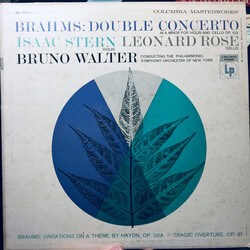 Johannes Brahms / Isaac Stern / Leonard Rose / Bruno Walter / The New York Philharmonic Orchestra Double Concerto In A Minor For Violin And 'Cello Op.