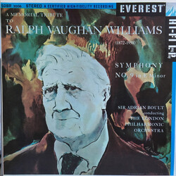 Ralph Vaughan Williams / Sir Adrian Boult / London Philharmonic Orchestra A Memorial Tribute To Ralph Vaughan Williams (1872-1958) Symphony No. 9 In E