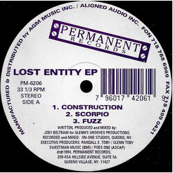 Joey Beltram / Glenn "Sweety G" Toby Lost Entity EP USED VINYL 12INCH EP 33 S RPM