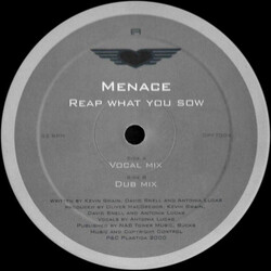 Menace Reap What You Sow VINYL 12" USED