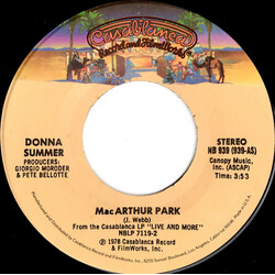 Donna Summer Mac Arthur Park / Once Upon A Time USED VINYL 7INCH 45 RPM SINGLE STEREO