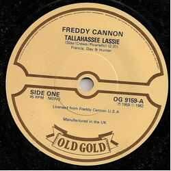 Freddy Cannon Tallahassee Lassie USED VINYL 7INCH 45 RPM REISSUE