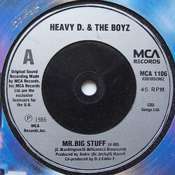 Heavy D. & The Boyz Mr. Big Stuff Vinyl 7" USED