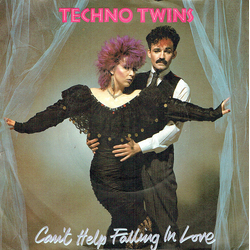 Techno Twins Can't Help Falling In Love Vinyl 7" USED