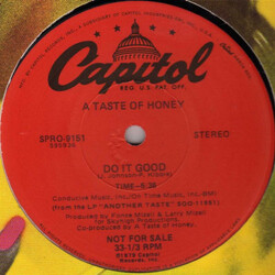A Taste Of Honey Do It Good USED VINYL 12INCH 33 S RPM PROMO