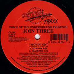 Voice Of The Underground / Join Three Movin' On USED VINYL 12INCH 45 RPM