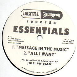 Essentials Gimmie Some Horns USED VINYL 12INCH 33 S RPM PROMO